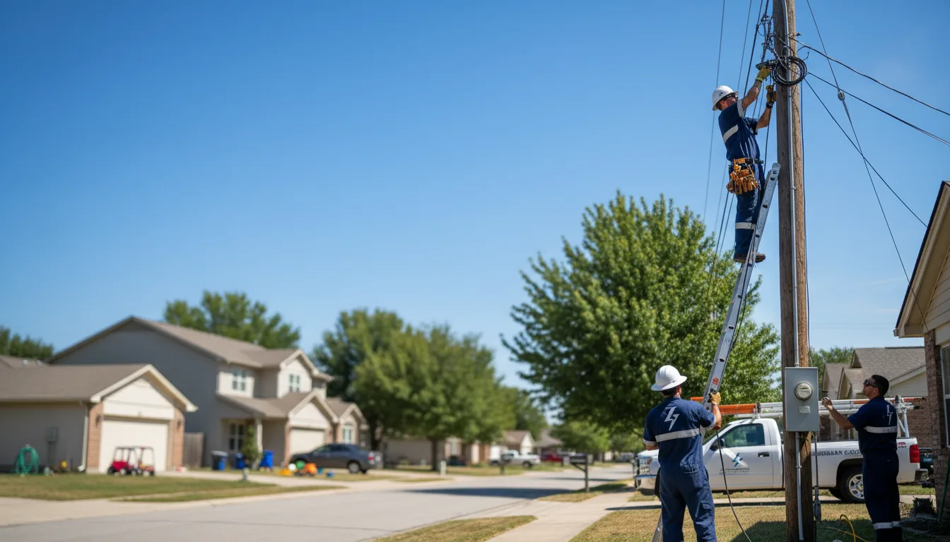 Residential electrician providing installation services in Erhard, MN